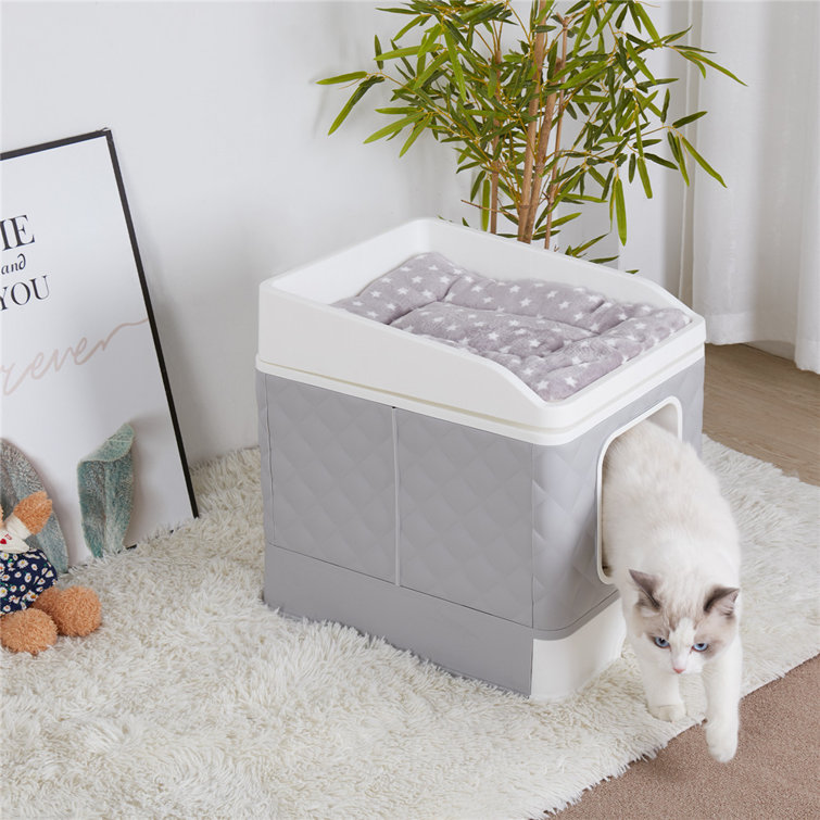 Archie & Oscar Montville Plastic Litter Box Enclosure Wayfair.co.uk